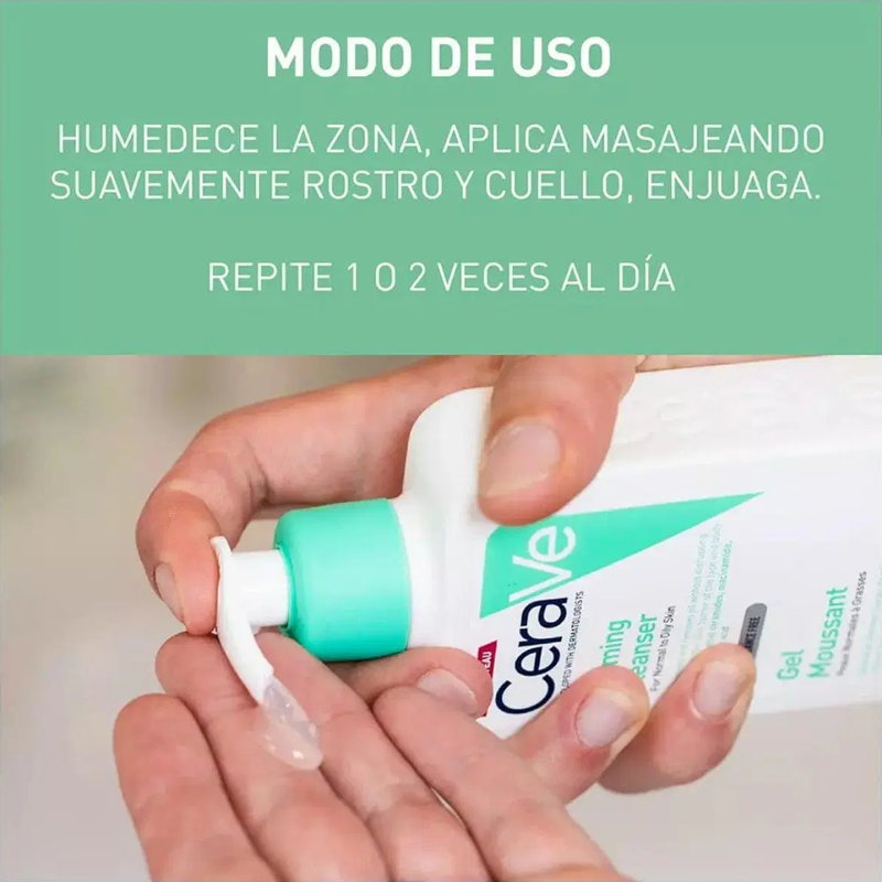 CERAVE GEL LIMPIADOR ESPUMOSO 236ML