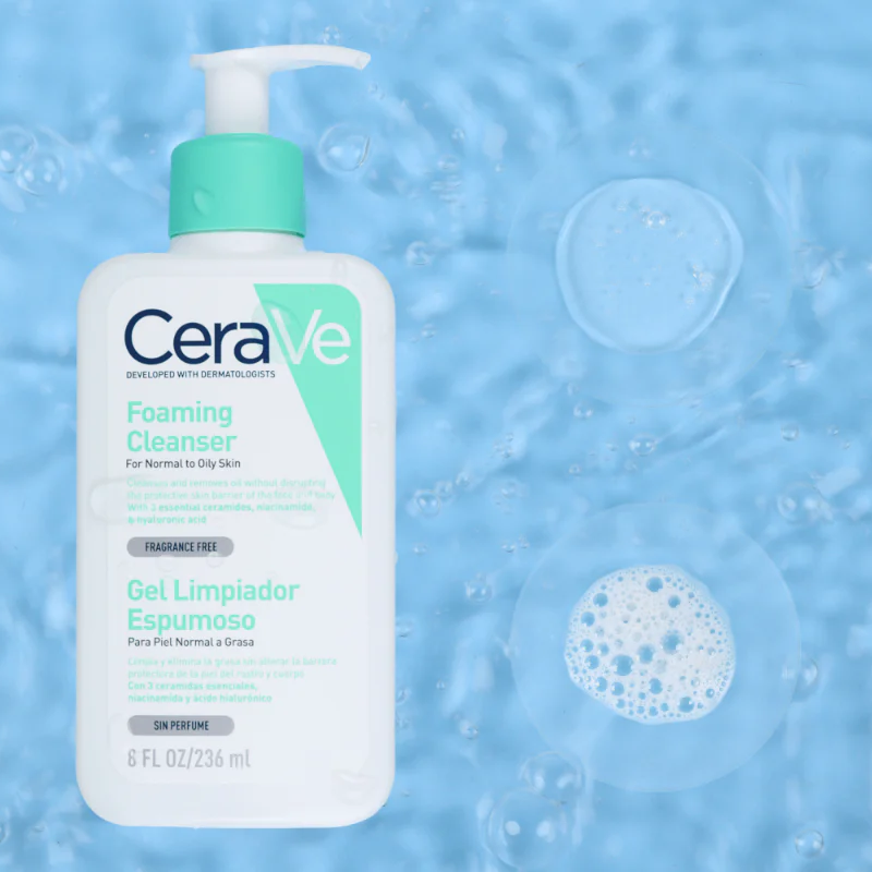 CERAVE GEL LIMPIADOR ESPUMOSO 473 ML