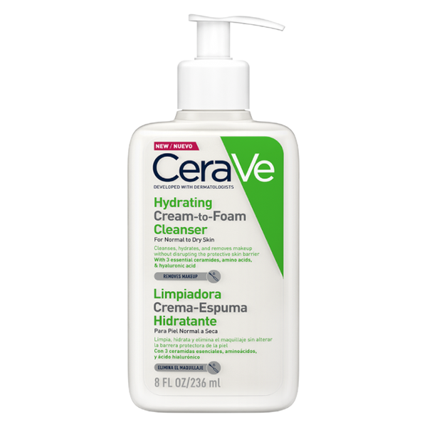 CERAVE LIMPIADOR CREMA-ESPUMA HIDRATANTE 236 ML