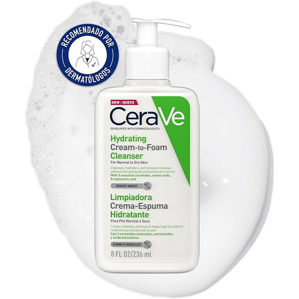 CERAVE LIMPIADOR CREMA-ESPUMA HIDRATANTE 236 ML