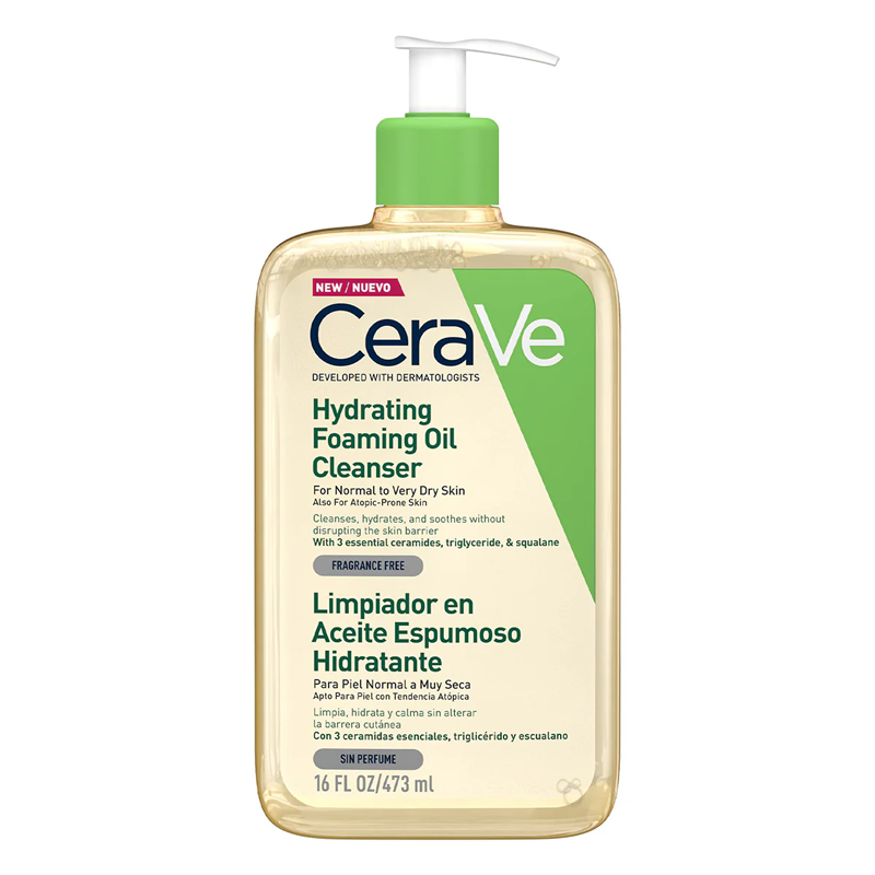 CERAVE LIMPIADOR EN ACEITE ESPUMOSO HIDRATANTE 473 ML