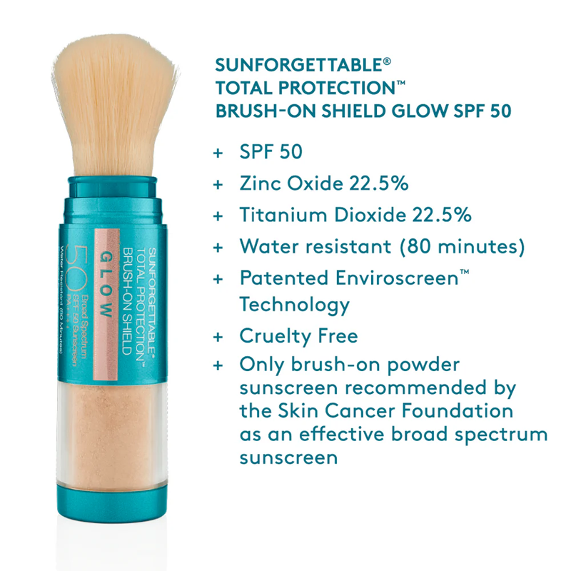 COLORESCIENCE SUNFORGETTABLE TOTAL PROTECTION BRUSH ON SHIELD GLOW SPF50 6G