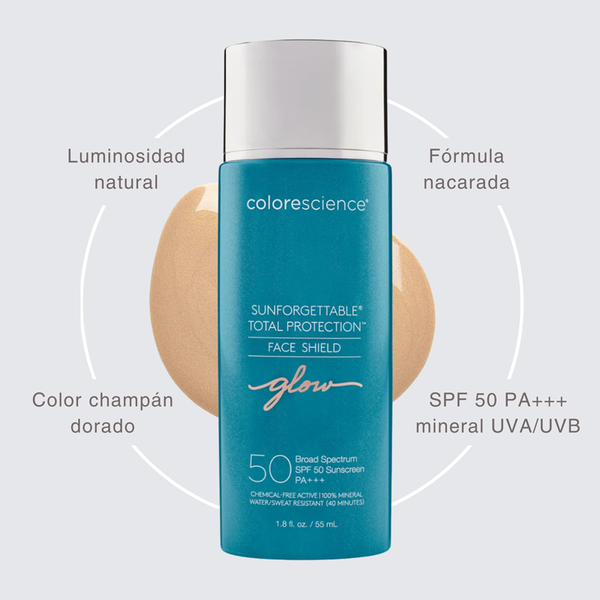 COLORESCIENCE SUNFORGETTABLE TOTAL PROTECTION FACE SHIELD GLOW FPS50 55 ML