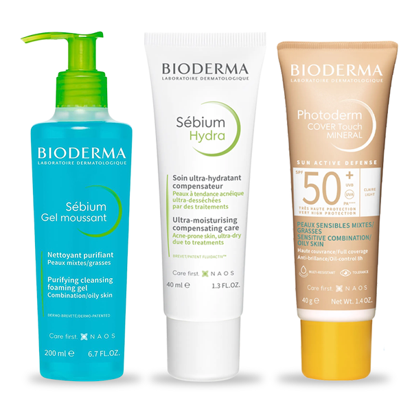 BIODERMA TRÍO HIDRATANTE PIEL GRASA/MIXTA